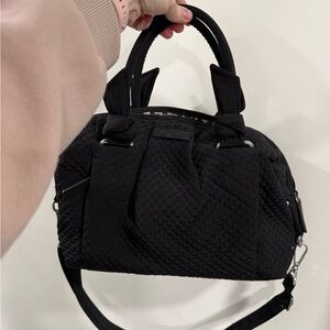 Vera Bradley Black Quilted Satchel